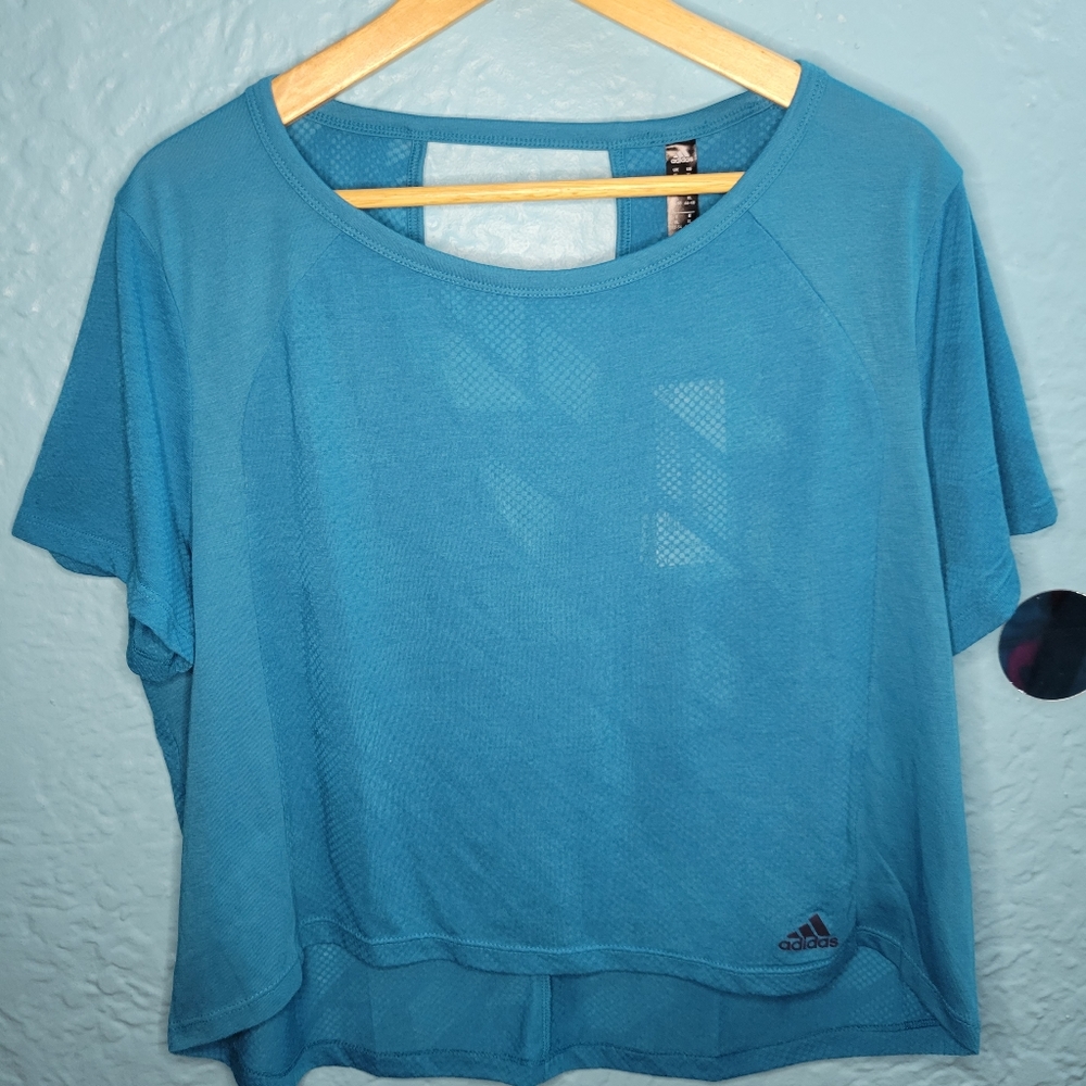 Adidas Woman Athletic Burnout Tee Sz. XL